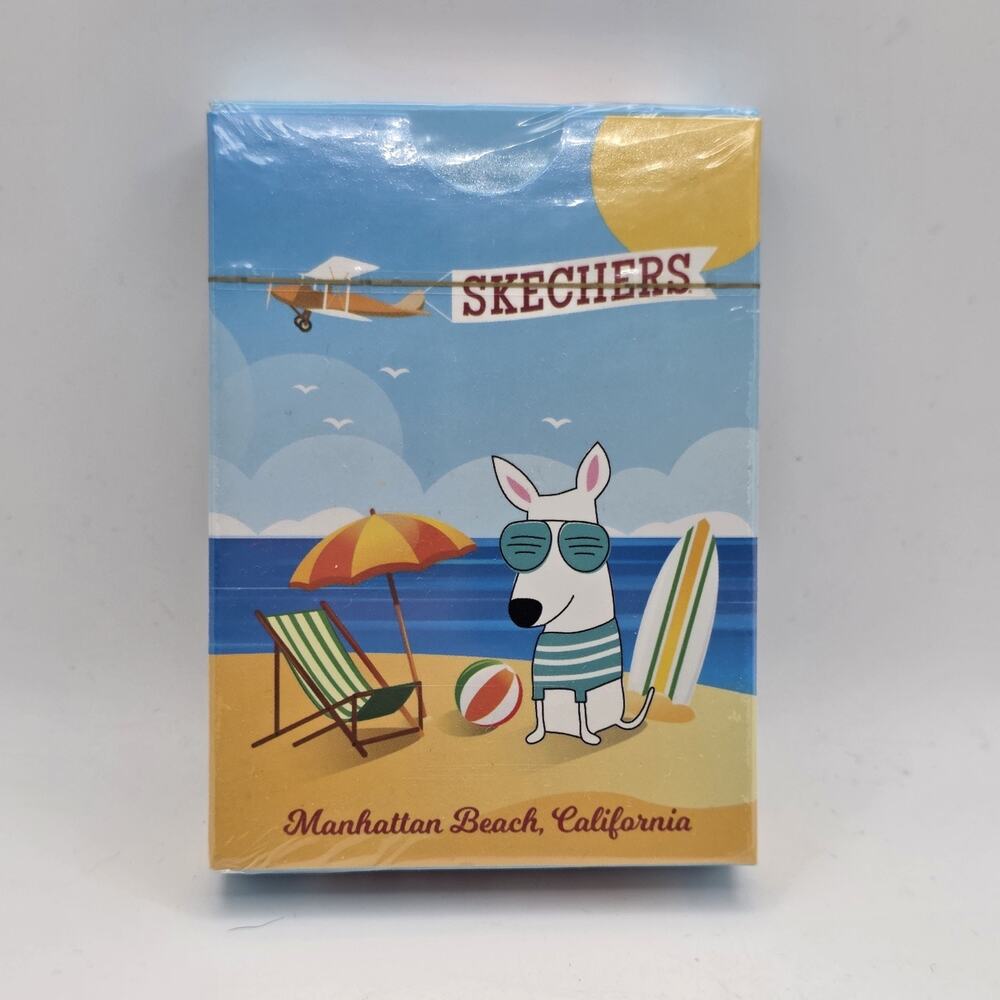 Skechers Playing Cards Sealed Deck Manhattan Beach California Retro Advertising